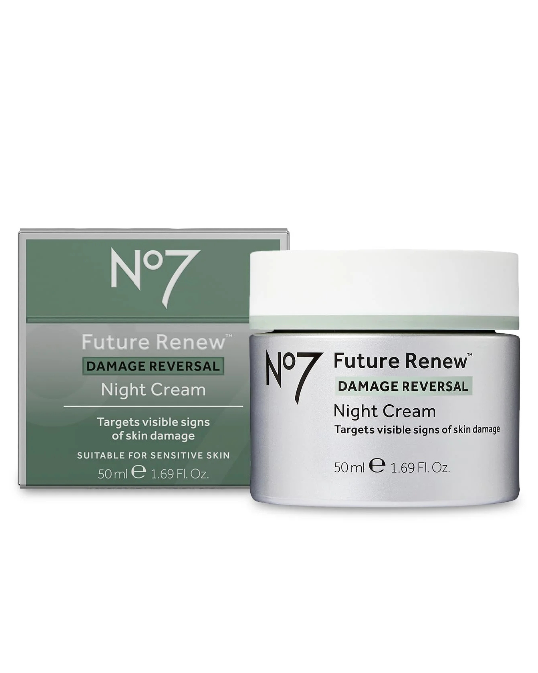 No7 Future Renew Night Cream 50ml – Damage Reversal Anti-Aging Night Moisturizer