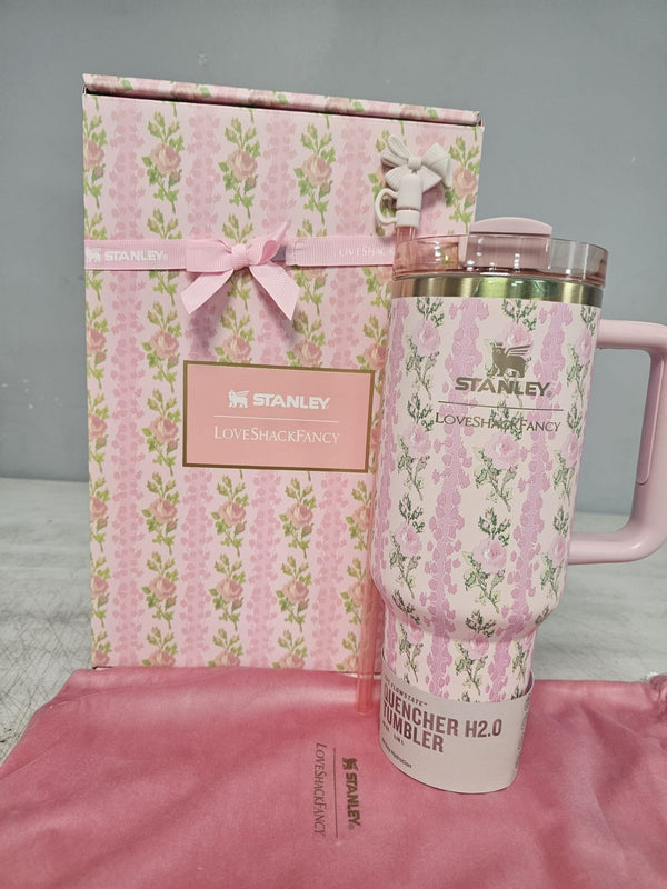 Stanley x Barbie Quencher 40 oz Tumbler Cup “80’s Peaches ’N Cream”