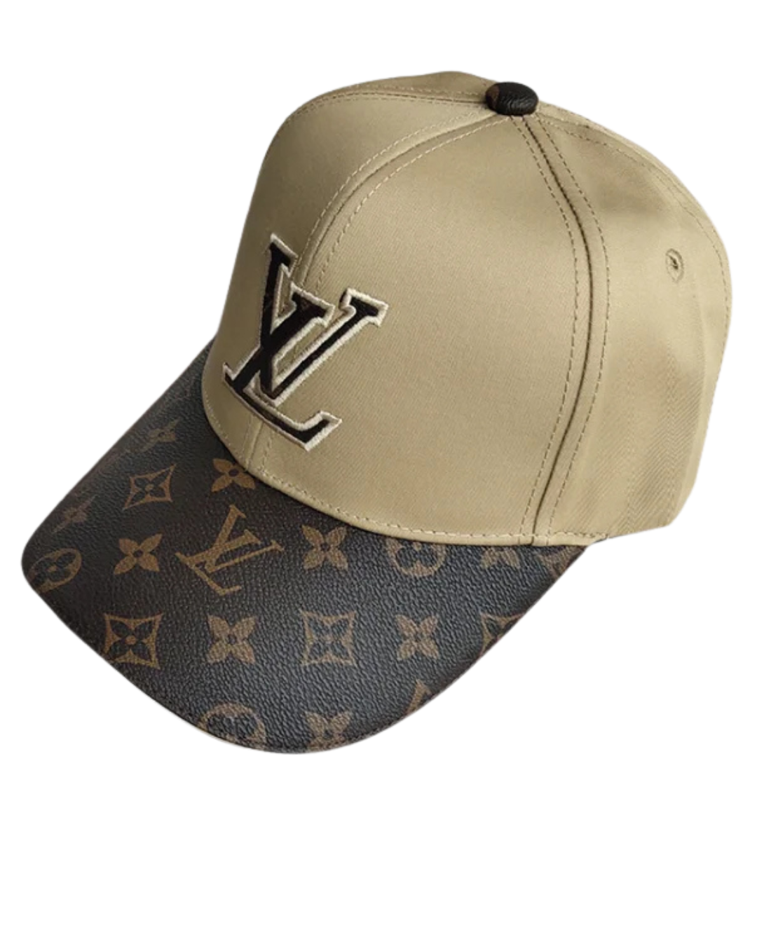 Louis Vuitton Monogram luxury baseball cap by Luxivio, featuring classic monogram pattern and curved brim for designer style.