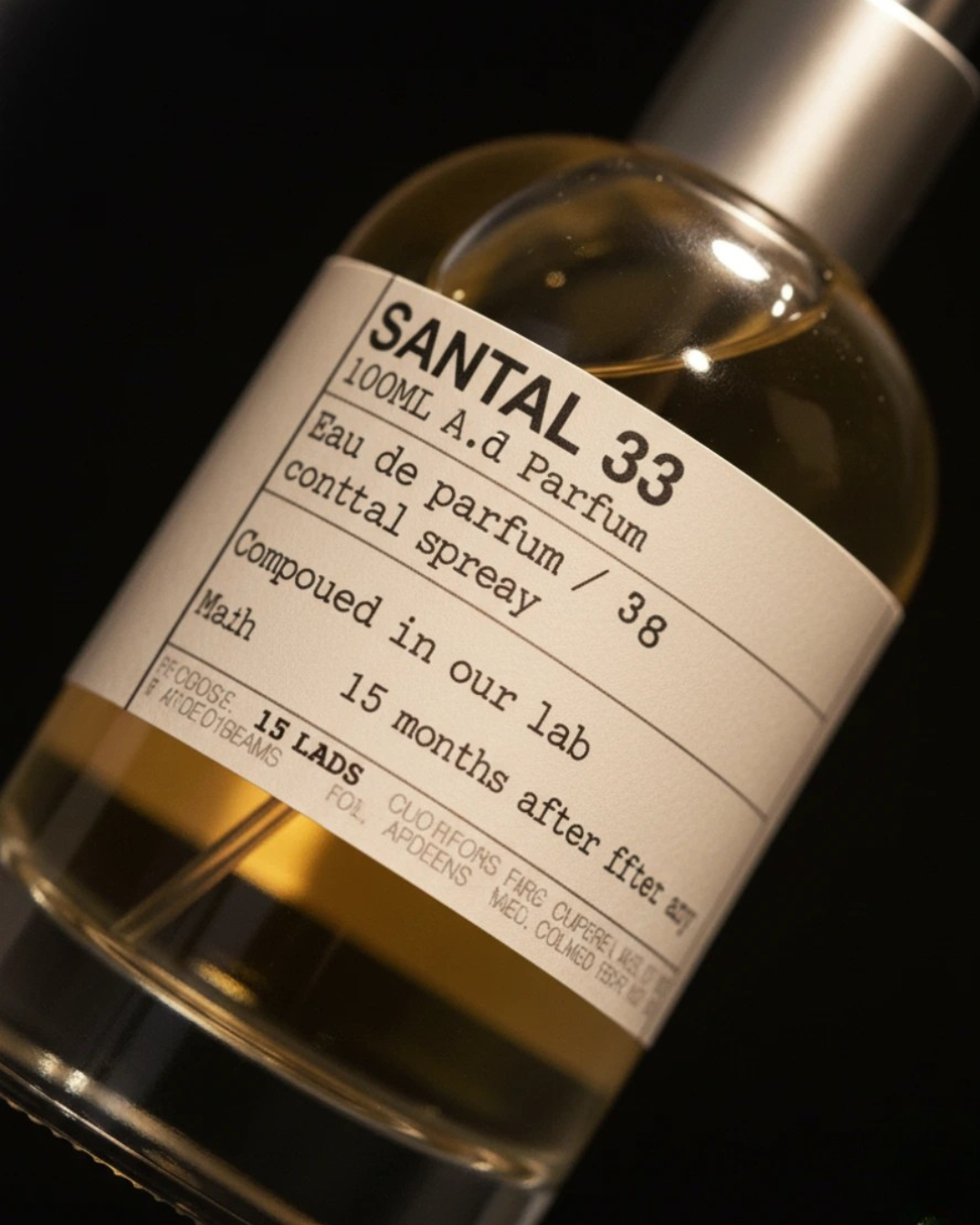 Luxivio Le Labo Santal 33 unisex Eau De Parfum 100ml bottle sealed in box, showcasing sleek glass design and minimalist packaging.